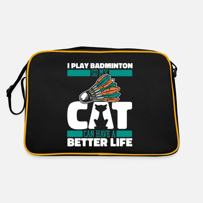 Badminton badminton chat Sac Retro