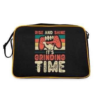 Gamer Gaming Scheinen - Retro Tasche - Schwarz/Gold - Hinten