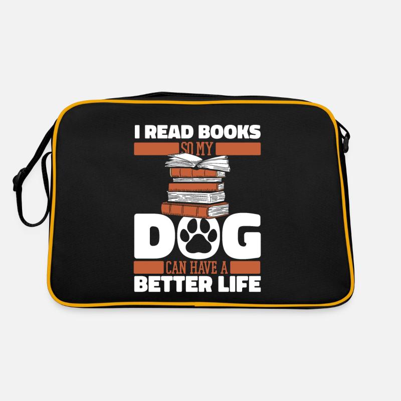 Book Bookworm Bookworm Dog Retro Bag