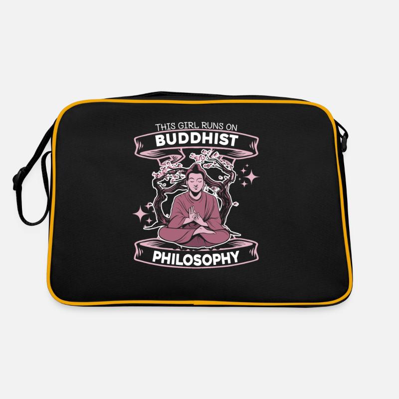 Buddha Buddhist Witzig Retro Tasche
