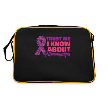 Fibromyalgie rhumatisme trust - Sac Retro - noir/or - Dos