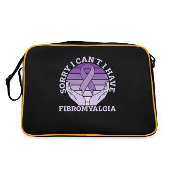 Fibromyalgia rheumatism hands - Retro Bag - black/gold - Back