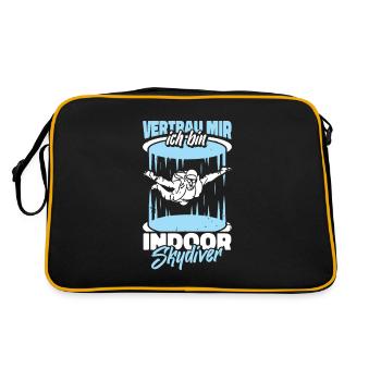 Parachutisme intérieur drôle - Sac Retro - noir/or - Dos