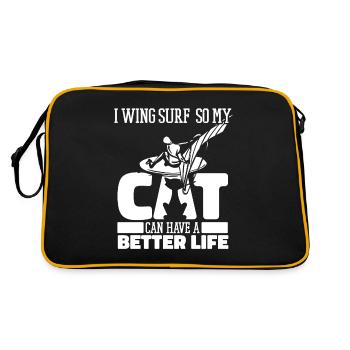 Wing Surf Wing Foil - Retro Bag - black/gold - Back