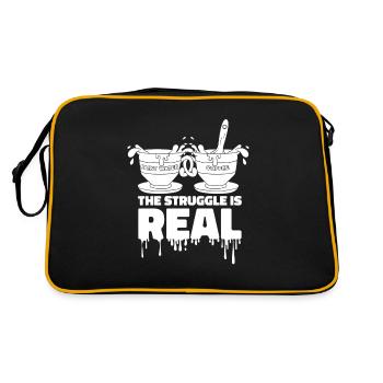 Painter Varnisher The Struggle Is Real - Retro Bag - black/gold - Back