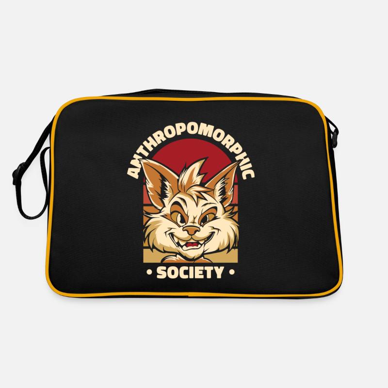 Furry Fandom Fursuits - Retro Bag - black/gold