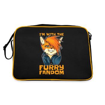 Furry Fandom Fursuits Casque - Sac Retro - noir/or - Dos
