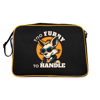 Furry Fandom Fursuits - Sac Retro - noir/or - Dos