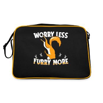 Furry Fandom Fursuits Funny - Retro Bag - black/gold - Back