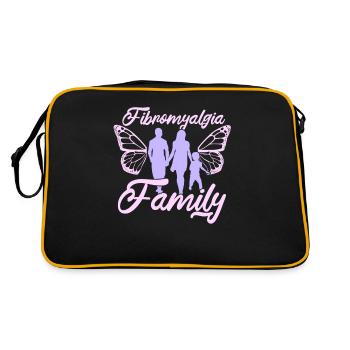Fibromyalgia Rheumatism - Retro Bag - black/gold - Back