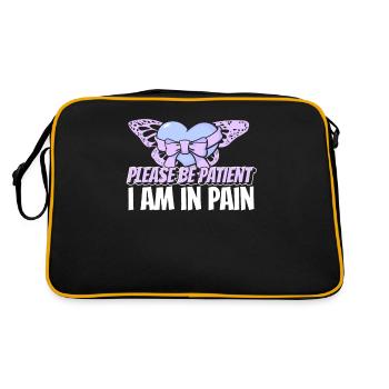 Fibromyalgie Rhumatisme mignon - Sac Retro - noir/or - Dos