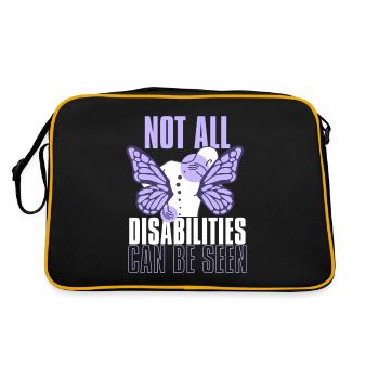 Fibromyalgia Rheumatism - Retro Bag - black/gold - Back