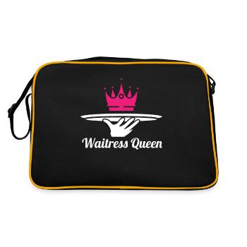 Serveur Serveuse Queen - Sac Retro - noir/or - Dos