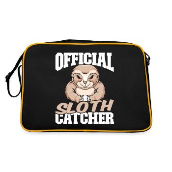 Sloth Funny Sloth Baseball - Retro Bag - black/gold - Back