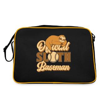 Sloth Sloth Baseball - Retro Bag - black/gold - Back