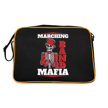 Fanfahrenzug Spielmannszug - Retro Tasche - Schwarz/Gold - Hinten