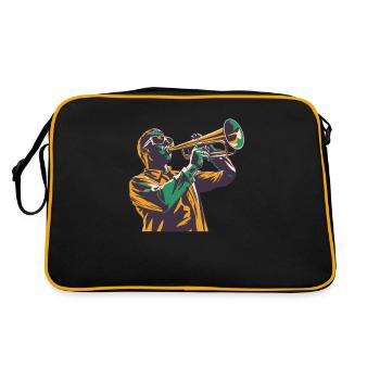 Fanfare de train de fans - Sac Retro - noir/or - Dos