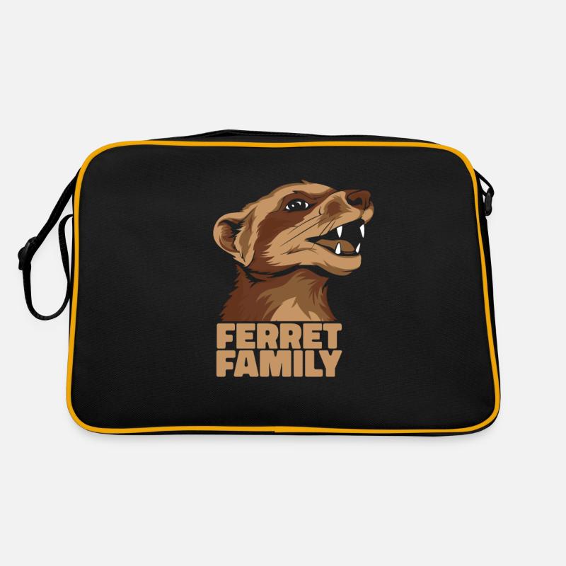 Frettchen Iltis Retro Tasche