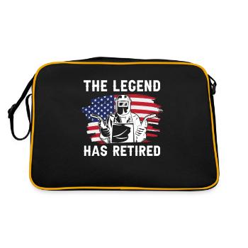 Welder Locksmith US Flag - Retro Bag - black/gold - Back