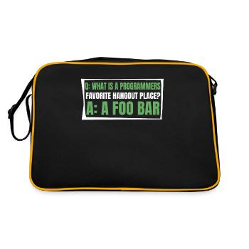 Développeur Coder Programmeur Drôle - Sac Retro - noir/or - Dos