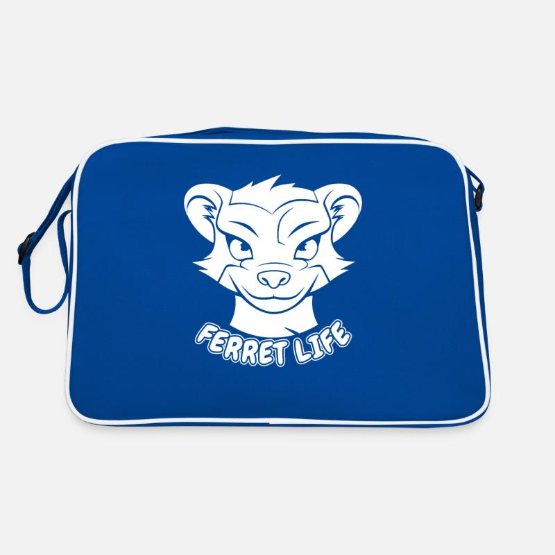 Frettchen Iltis Leben Retro Tasche