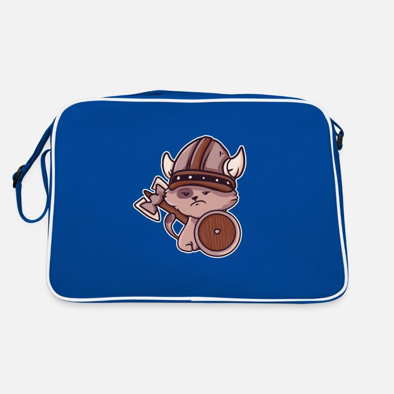 Wikinger Katze Kinder Valhalla Krieger Retro Tasche