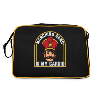 Train de ventilateur Spielmannszug Cardio - Sac Retro - noir/or - Dos