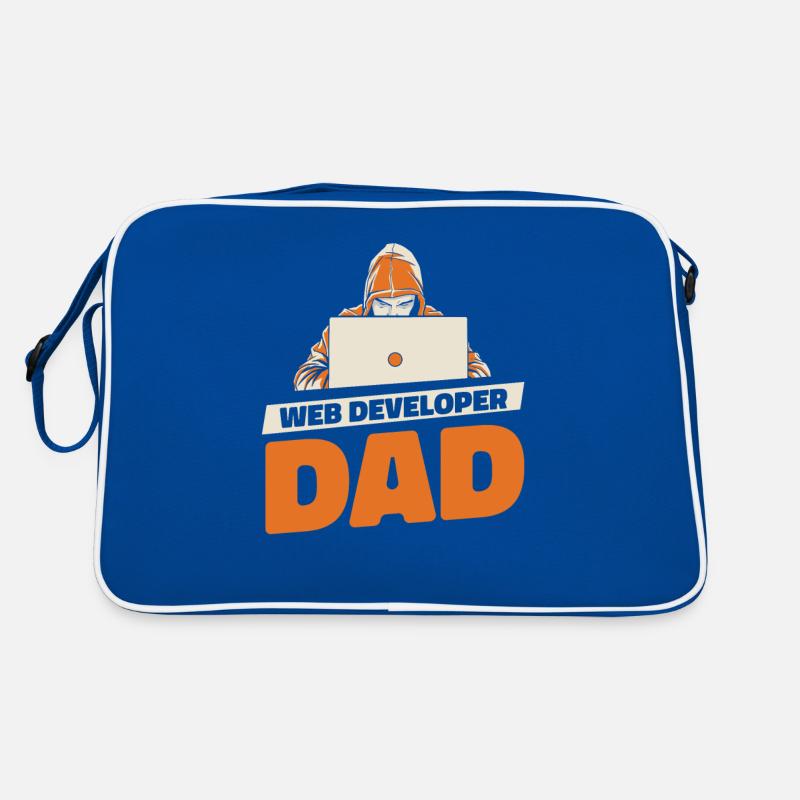 Web Developer Web Developer Father Retro Bag