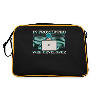 Web Developer Web Developer Introverts - Retro Bag - black/gold - Back