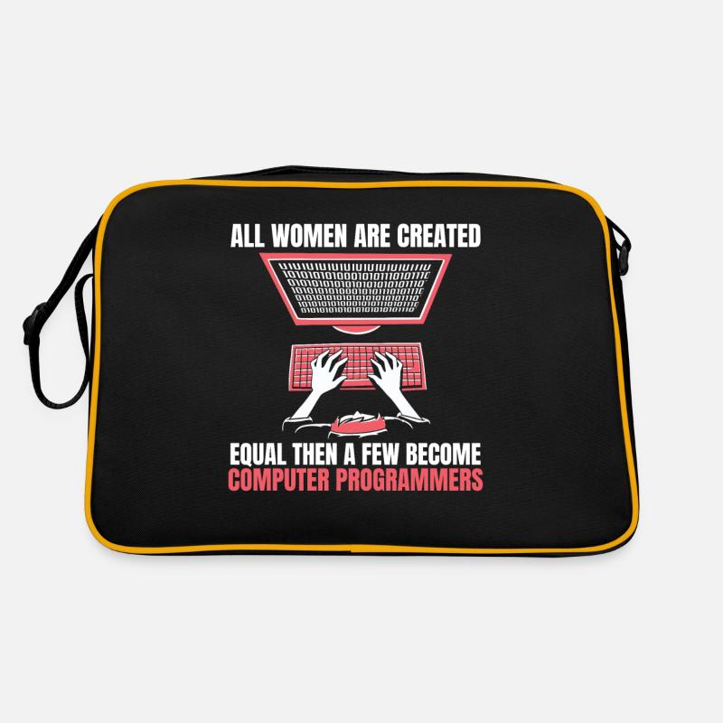 Développeur, Codeur, Programmeur, Informatique Sac Retro