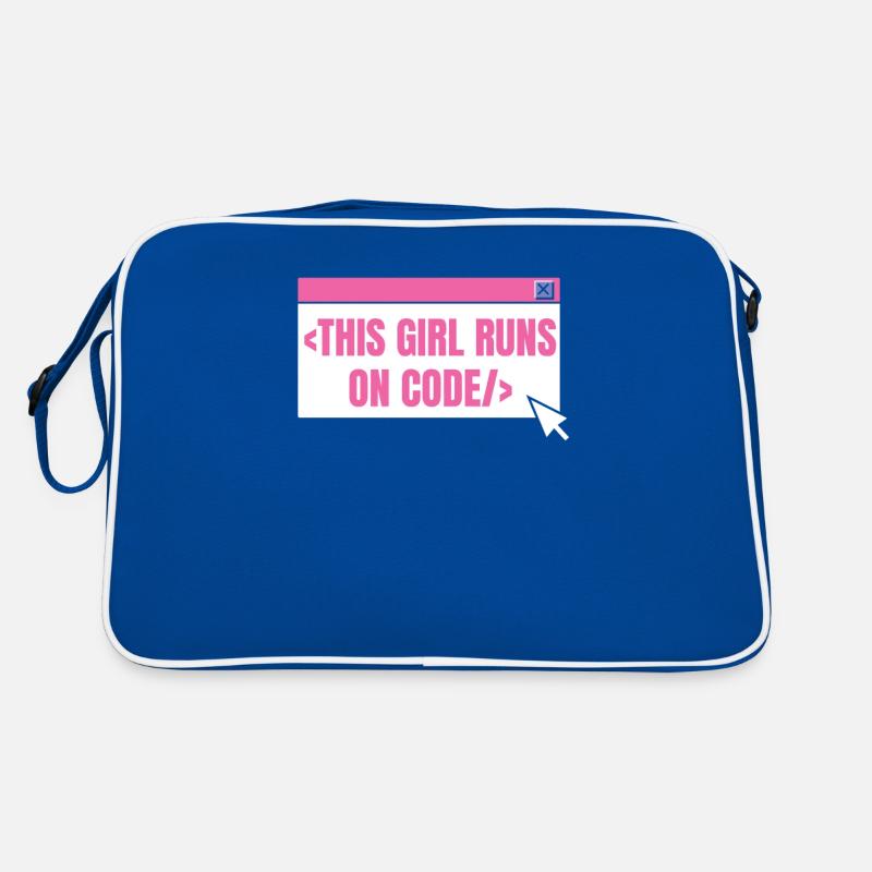 Developer Coder Programmer Girl Retro Bag
