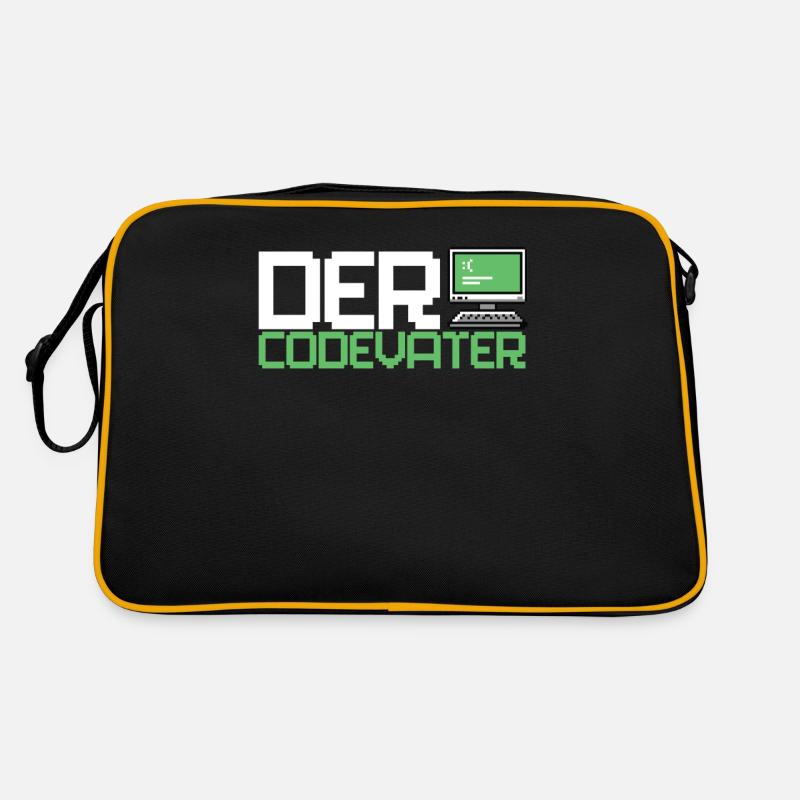 Entwickler Coder Programmierer Computer Retro Tasche