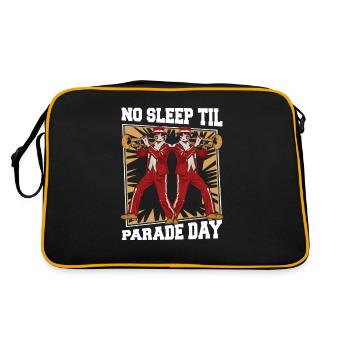Spielmannszug Posaune Parade - Retro Tasche - Schwarz/Gold - Hinten