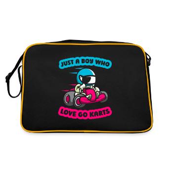 Aller karting karting karting kart driver mignon - Sac Retro - noir/or - Dos