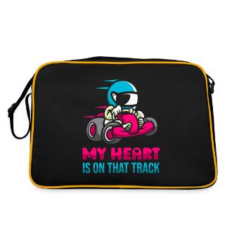 Aller karting karting karting kart driver mignon - Sac Retro - noir/or - Dos