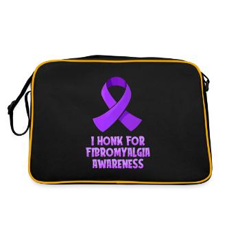 Fibromyalgia Rheumatism Cool - Retro Bag - black/gold - Back