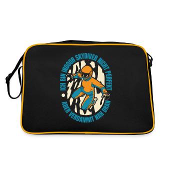 Le parachutisme intérieur à son meilleur - Sac Retro - noir/or - Dos