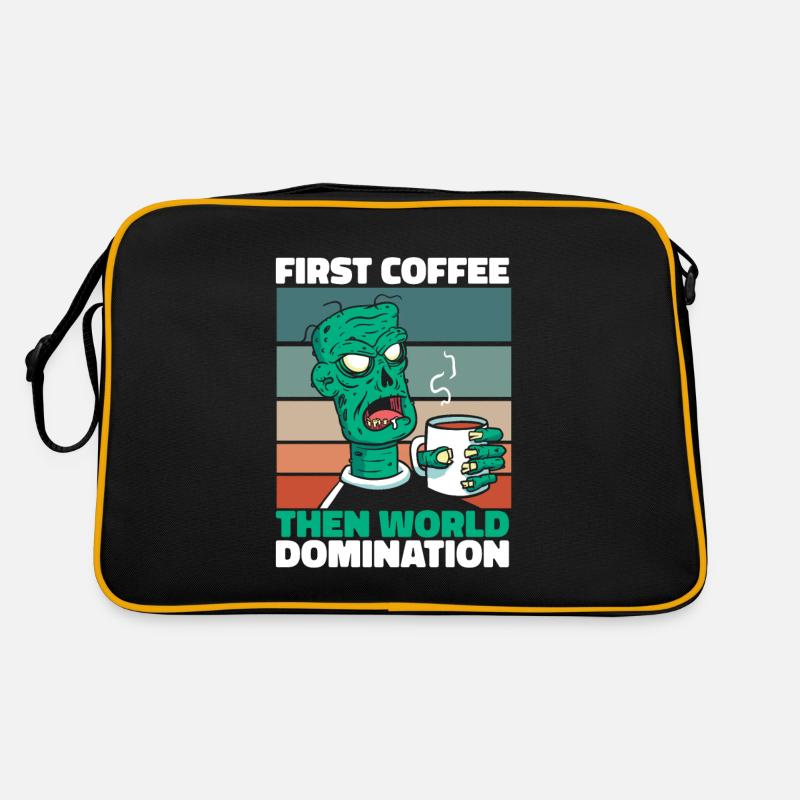 Zombie Halloween Coffee Retro Bag