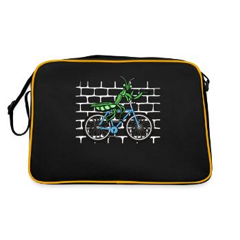 Mantis Praying Mantis Bicycle - Retro Bag - black/gold - Back