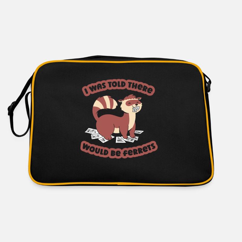 Frettchen Iltis Niedlich Retro Tasche