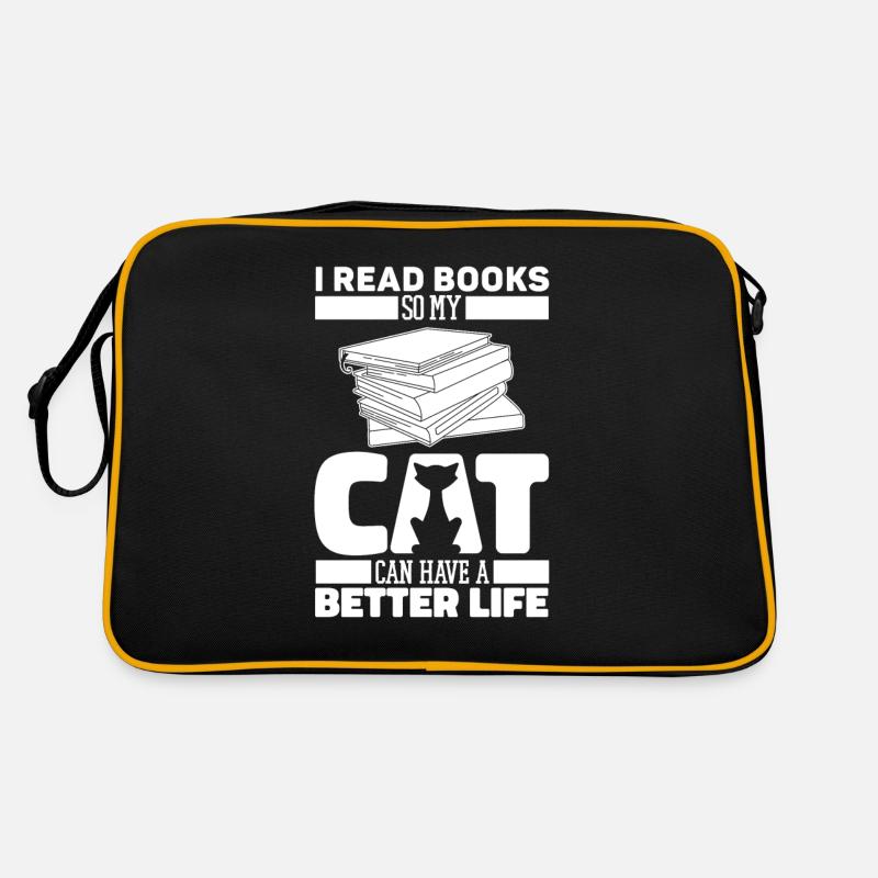 Book, Bookworm, Bookworm, Cat Retro Bag
