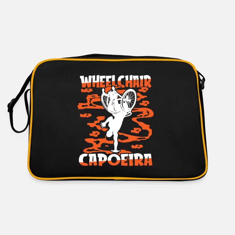 Capoeira Danse Martiale Fauteuil Roulant Sac Retro