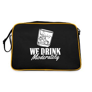 Whisky Whiskey - Retro Bag - black/gold - Back