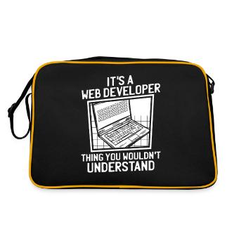 Web Developer Web Developer - Retro Bag - black/gold - Back