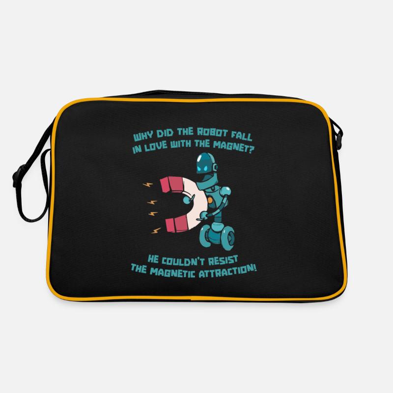 Robotik Ai Roboter Lustig Retro Tasche