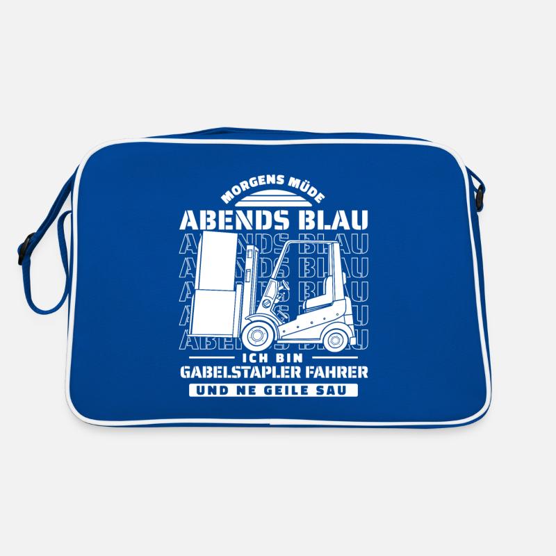 Gabelstapler Staplerfahrer Retro Tasche