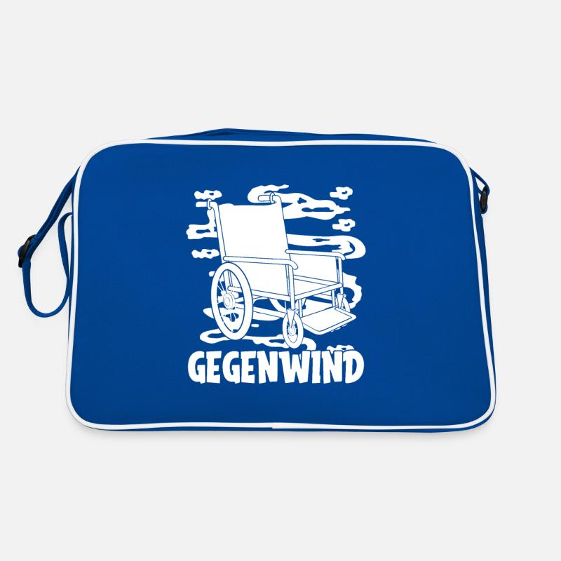 Rollstuhl Rollstuhlfahrer Witzig Retro Tasche