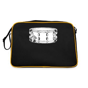 Fanfahrenzug Spielmannszug - Retro Tasche - Schwarz/Gold - Hinten