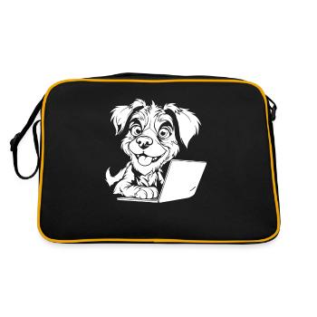 Web Developer Web Developer - Retro Bag - black/gold - Back
