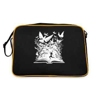 Book Bookworm Bookworm Birds - Retro Bag - black/gold - Back